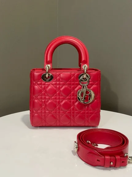 Dior My Lady ABC Dior Red Lambskin