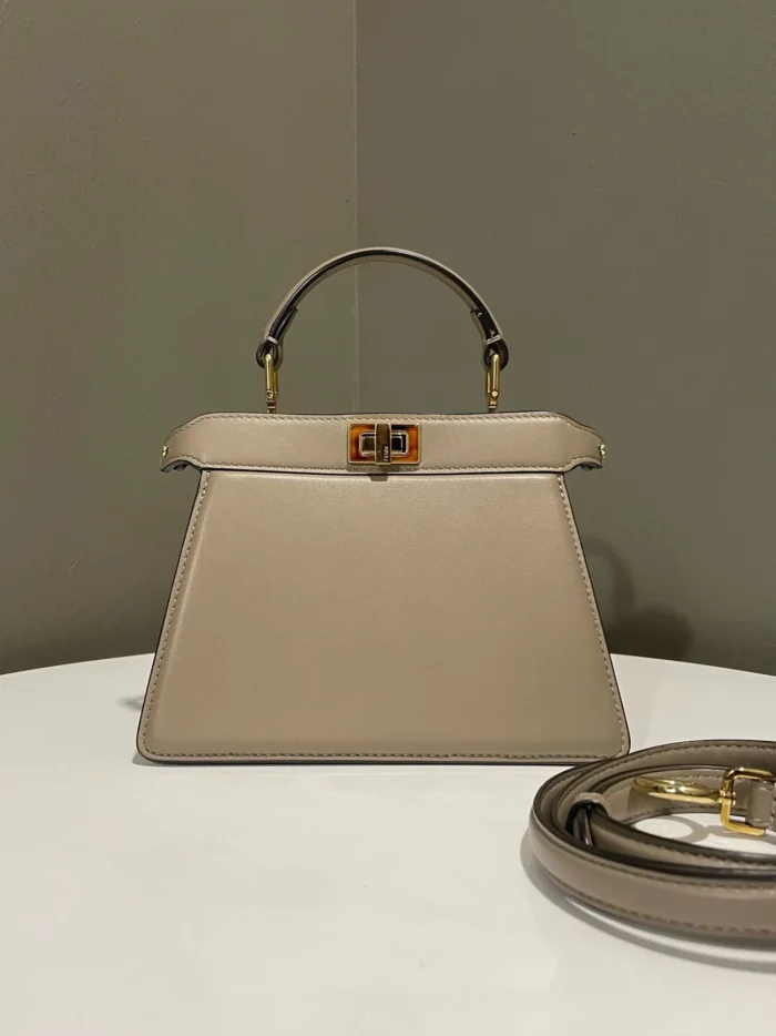 Fendi Peekaboo ISeeU Petite Dove Grey Calf