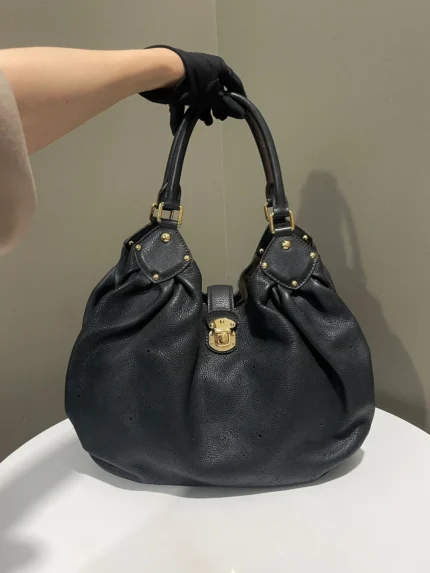 Louis Vuitton Mahina Black Grainy Leather