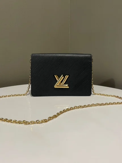Louis Vuitton Twist Chain Bag Black Epi