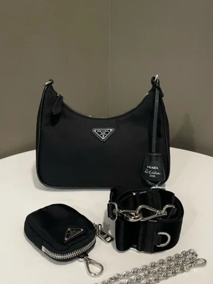 Prada Re-Edition 2005 Nylon Bag Black Nylon
